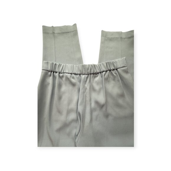 Babaton Atelier Light Blue Pull-On Pants Sz 8 Side Pockets Tapered Leg Quiet Lux - Picture 5 of 8